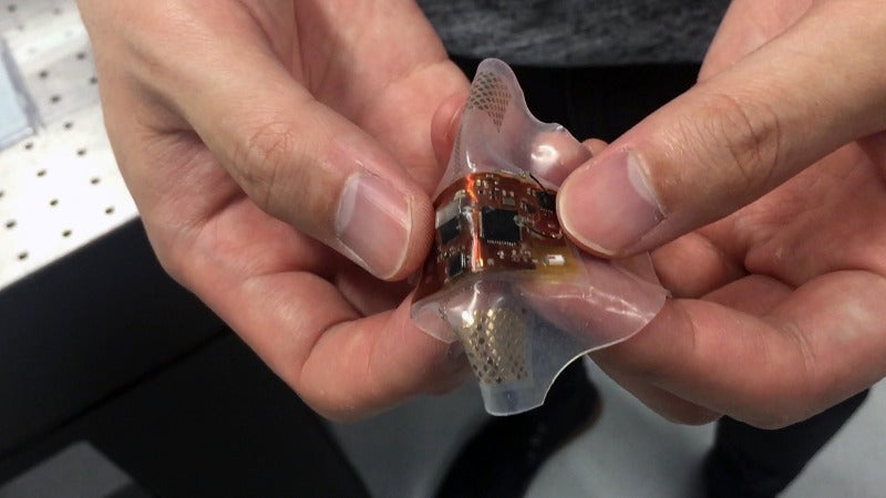 Researchers develop soft wearable health monitor