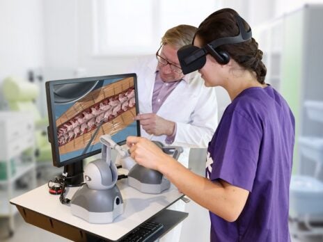 Combining virtual reality and touch for surgical training