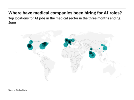 AI roles hiring boom in the medical industry in North America