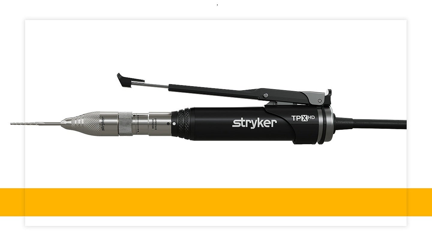 Stryker introduces TPX HD small bone power tool for orthopaedic surgery